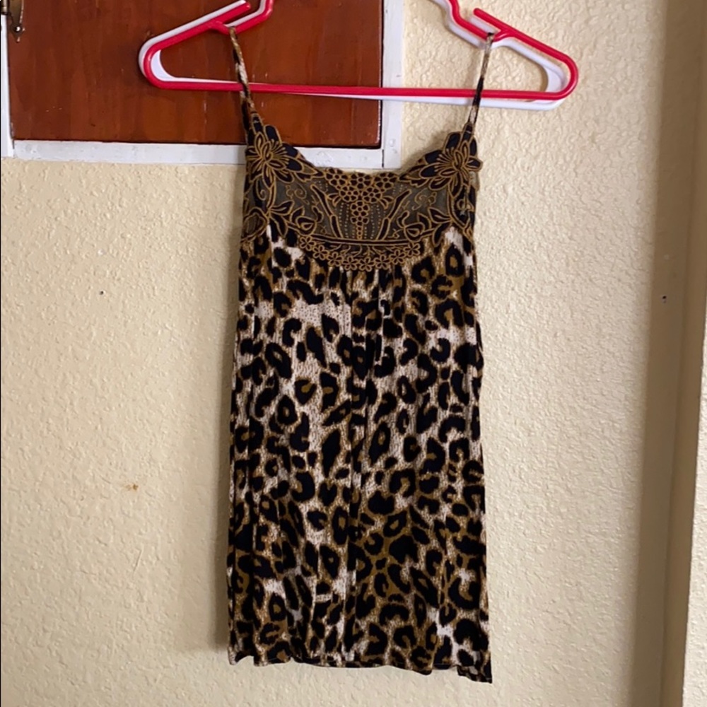 Leapard tank top